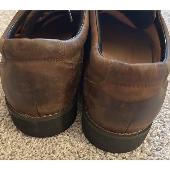 Timberland Brown Leather Casual Dress‎ Shoes Lace Up Oxfords Comfort - Picture 8 of 12